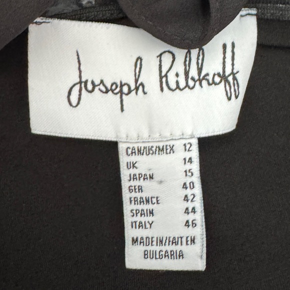 Joseph Ribkoff Off Shoulder Tiered Ruffle Blouse Style 191258 Black Size 12 - Picture 5 of 6